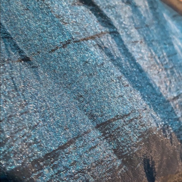 Vintage  metallic Crop teal blue windbreaker - Picture 8 of 9